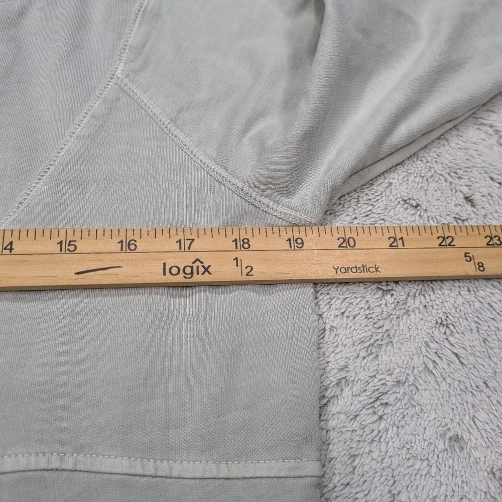 Sundance Tunic Womens L Gray Pullover Top Cotton Puff Sleeves Lagenlook - Picture 6 of 8